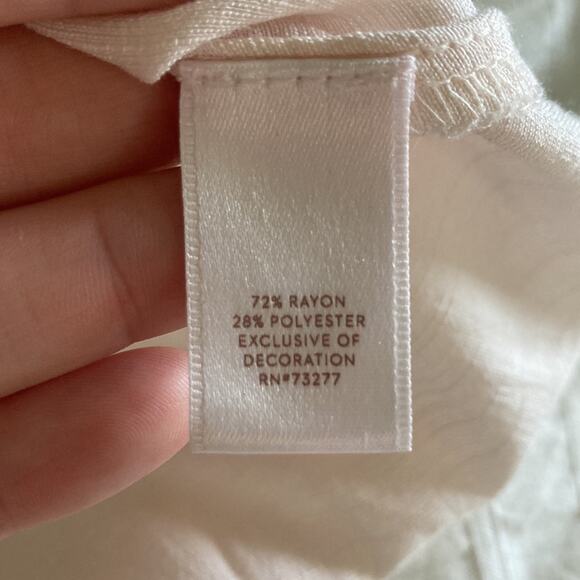 Lauren Conrad Blush Buttondown Top, Size XS - Picture 9 of 10